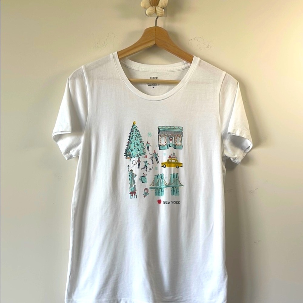 J.Crew White New York Graphic Tee Collectibles